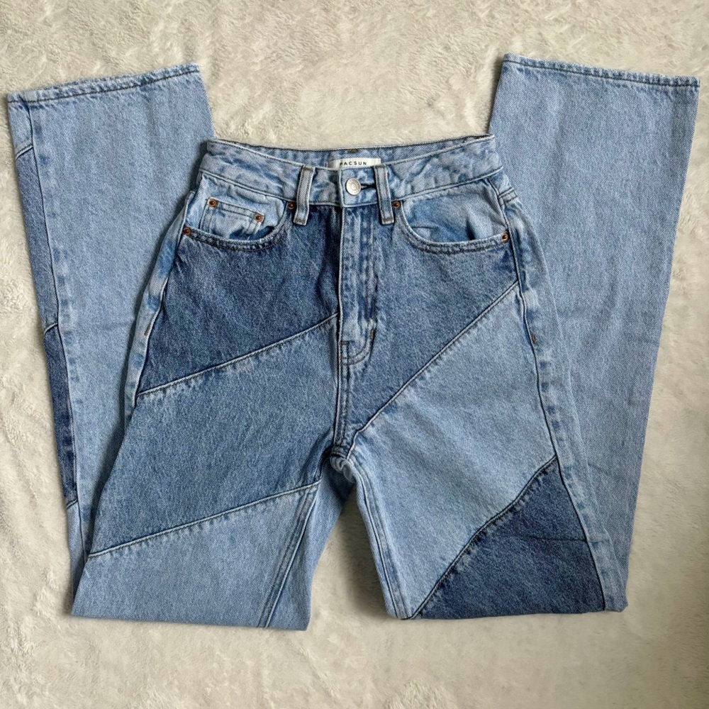 Pacsun 90’s boyfriend patchwork jeans 24W